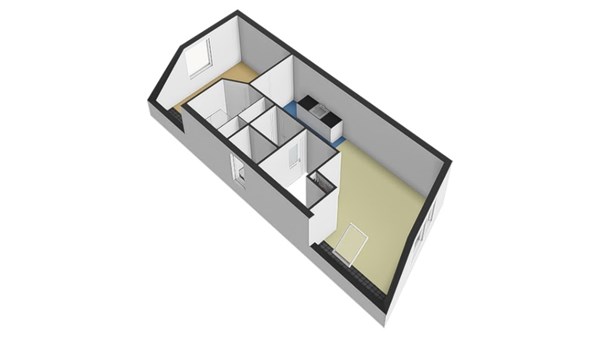 Floorplan - Benthuizerstraat 6A03, 3036 CG Rotterdam